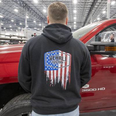 Wehrli Custom Fabrication - Men's Pullover Flag Hoodie  - Image 3