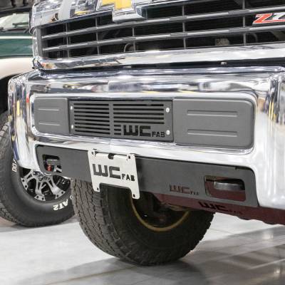 Wehrli Custom Fabrication - 2015-2019 Chevrolet Silverado 2500/3500HD Lower Valance Filler Panel Front License Plate Mount - Image 4