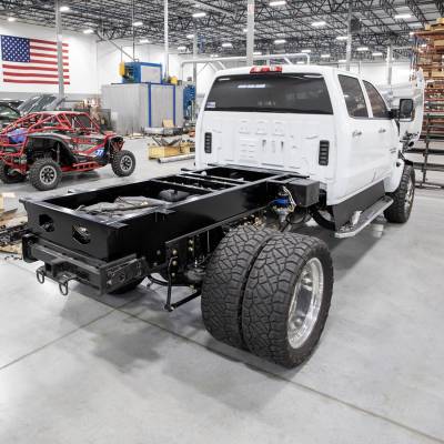 Wehrli Custom Fabrication - 2019+ Chevy Silverado 4500/5500/6500 & International CXT L5D Duramax Pickup Bed Rail Extension Kit - Image 2