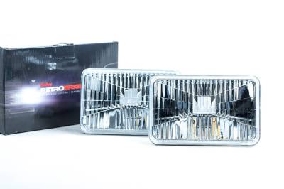 Morimoto - Sealed Beam RetroBright LED Headlights - Holley/Morimoto - 4x6" Rectangle - Image 1