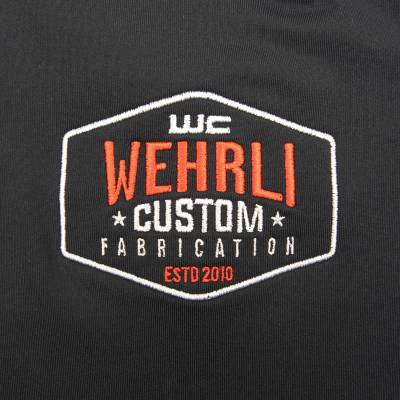 Wehrli Custom Fabrication - Mens Quarter Zip Badge Logo Sport Pullover Shirt - Image 2