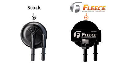 Fleece Performance  - 2011-2024 6.7L Powerstroke Fleece Engine Mounted Billet Fuel Filter Housing Kit - Image 7