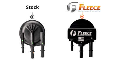 Fleece Performance  - 2011-2024 6.7L Powerstroke Fleece Engine Mounted Billet Fuel Filter Housing Kit - Image 8