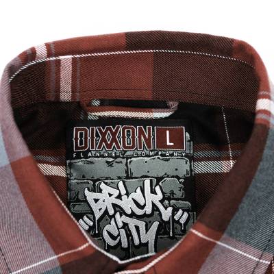 Wehrli Custom Fabrication - Men's Dixxon Flannel - Maroon & Grey Plaid, Limited Edition - Image 4