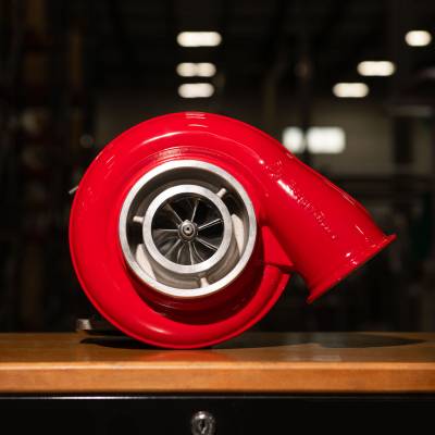 Powder Coated Compressor Cover in Bengal Red (-BR)