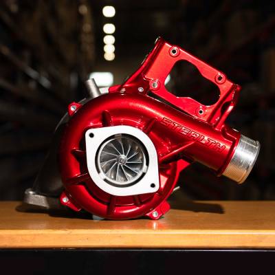 Powder Coated Compressor Cover in Candy Red (-CR)