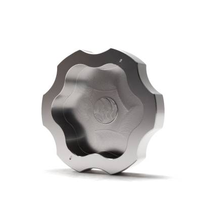 Wehrli Custom Fabrication - 2017-2026 Powerstroke Billet Aluminum Power Steering Reservoir Cap, Clear Anodized - Image 4