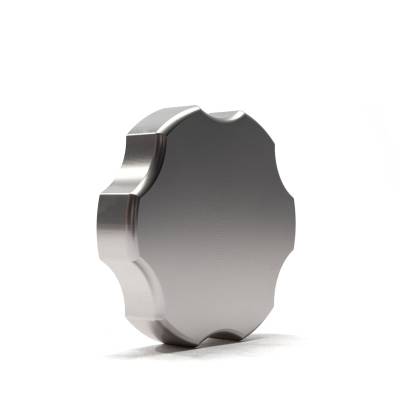 Wehrli Custom Fabrication - 2017-2026 Powerstroke Billet Aluminum Power Steering Reservoir Cap, Clear Anodized - Image 2