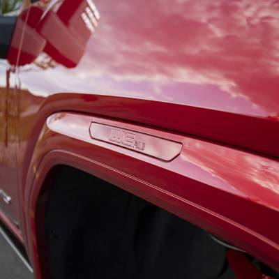 Wehrli Custom Fabrication - 2020-2026 GMC 2500/3500HD Fender Flare Billet Marker Light Delete Kit with WCFab Logo - Image 9