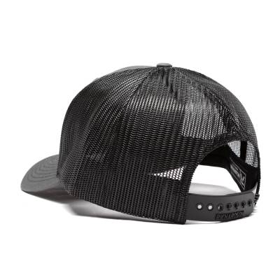Wehrli Custom Fabrication - Snap Back Hat Charcoal/Black with Black and Red Chrome Badge - Image 5