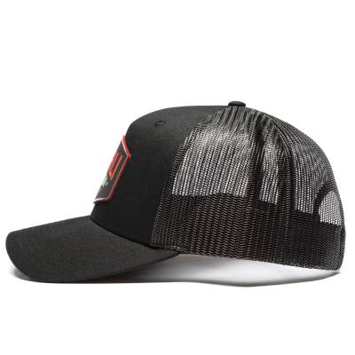 Wehrli Custom Fabrication - Snap Back Hat Black with Black and Red Chrome Badge - Image 5