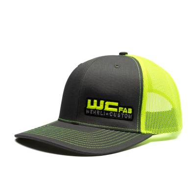 Snap Back Hat Charcoal/Neon Yellow WCFab