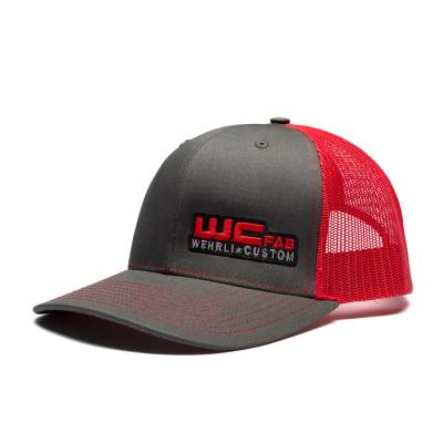 Snap Back Hat Charcoal/Red WCFab 